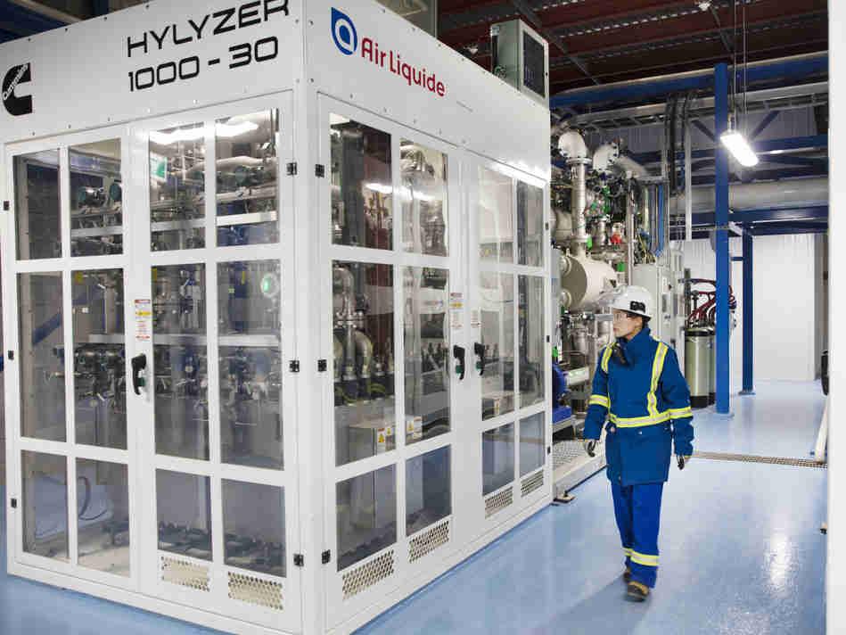 液化空气集团在加拿大成立了世界上最大的PEM电解装置