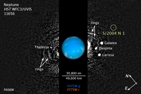 哈勃数据揭示了一个新的海王星月亮