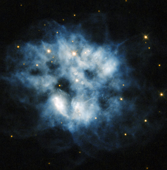 哈勃观点行星星球NGC 2452