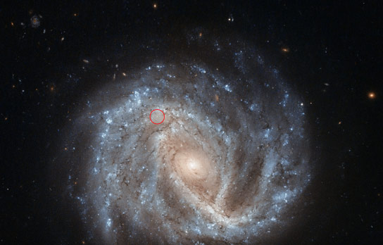 哈勃在螺旋星系NGC 2441中观看了超新星SN1995E