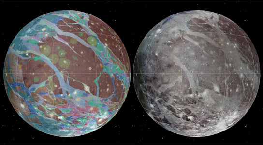 科学家们生产木星月球血淋的地质地图