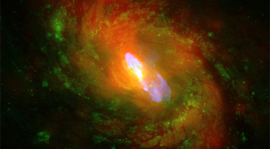 研究人员追踪了拥有大量黑洞的星系的演化