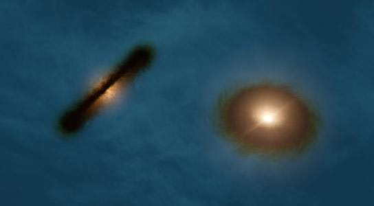 ALMA凭借严重错位的行星形成盘揭示了双星
