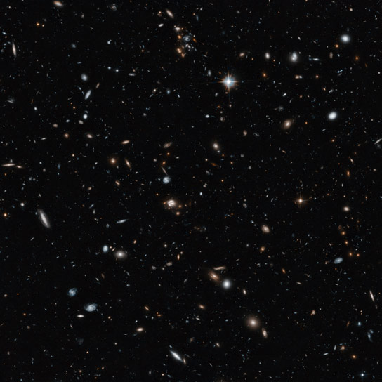 Hubble Image揭示了宇宙的横截面视图