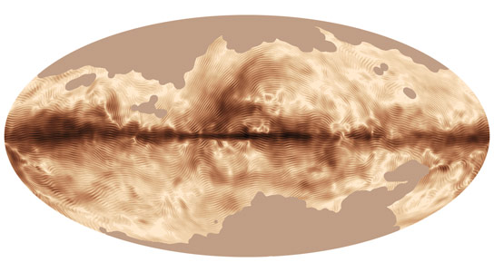 普朗克太空望远镜揭示了银河系的磁力线