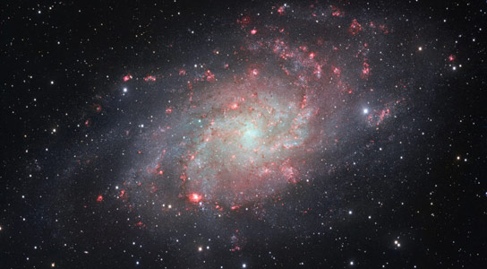 螺旋Galaxy Messier 33的新ESO图像