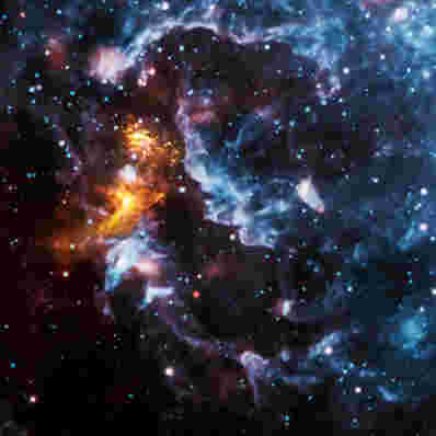 PSR B1509-58的Chandra X射线天文台图像：宇宙云中的幻想