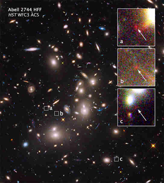哈勃发现小星系超过130亿美元的光年