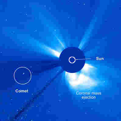 一个不寻常的彗星撇去了太阳