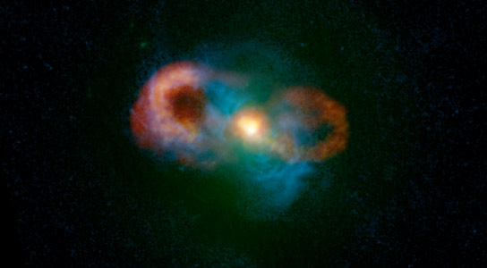 VLA在茶杯星系中揭示了意想不到的“风暴”