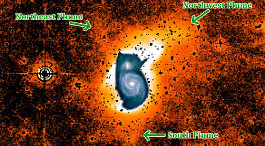 天文学家确定螺旋星系M51A中的新细节