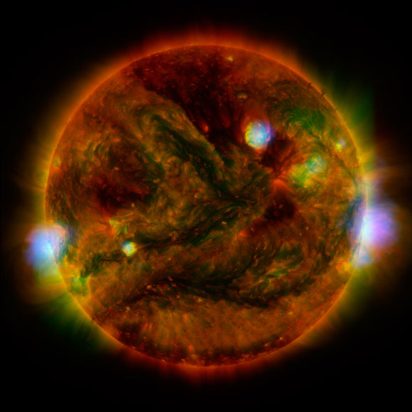 新图像显示X射线照明我们太阳的表面