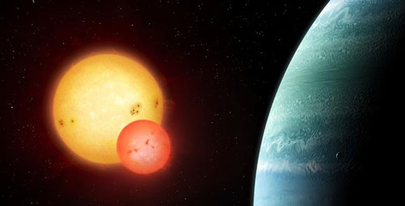 新发现的行星开普勒-453b轨道两颗星