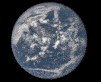 Dscovr卫星观点月球穿越地球