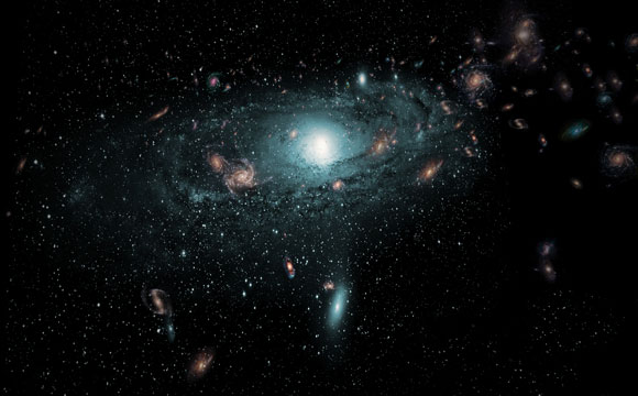 天文学家揭示了银河系背后隐藏的星系