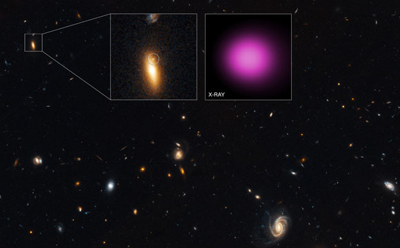 Chandra望远镜揭示了“徘徊”黑洞的证据