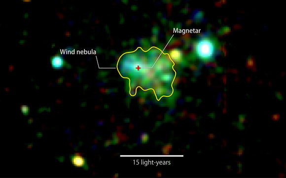 XMM-Newton在磁场周围揭示了第一个'风星云'
