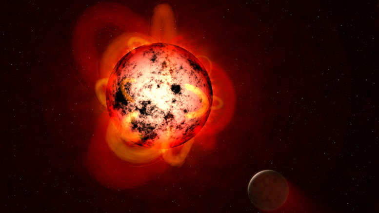 GALEX揭示耀斑可能会影响红矮星附近的行星的可居住性