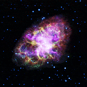 哈勃，VLA，钱德拉，斯皮策和XMM-牛顿结合数据创建蟹状星云的新图像