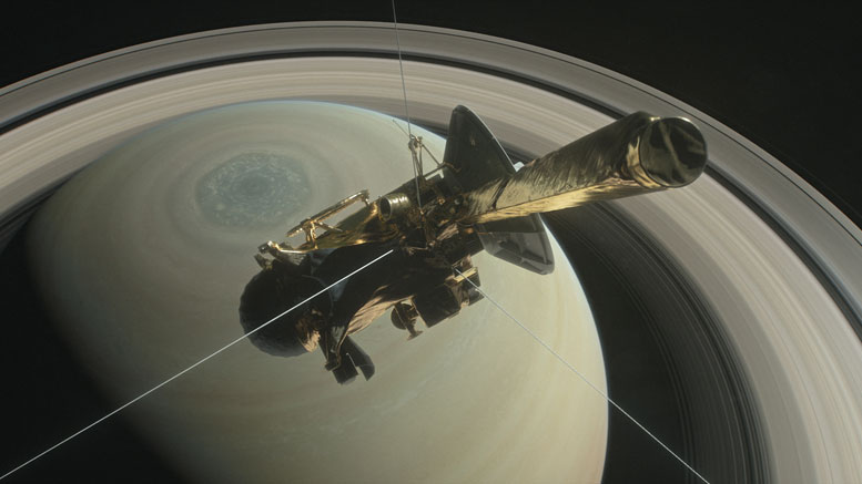 Cassini SpaceCraft将通过土星和戒指之间的差距潜入
