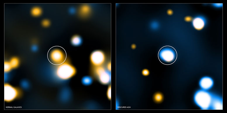 CFA天文学家分析了星系中的遮蔽叠加黑洞
