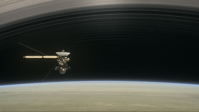 美国宇航局的Cassini宇宙飞船在土星周围开始五个轨道
