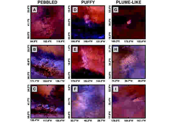 火星全球测量员观察纹理的尘暴