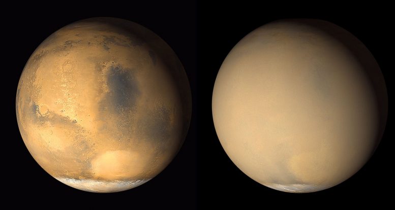 MRO将全球尘暴链接到火星氛围损失