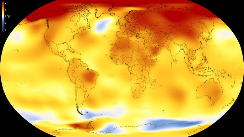 NASA和NOAA显示长期全球变暖趋势持续