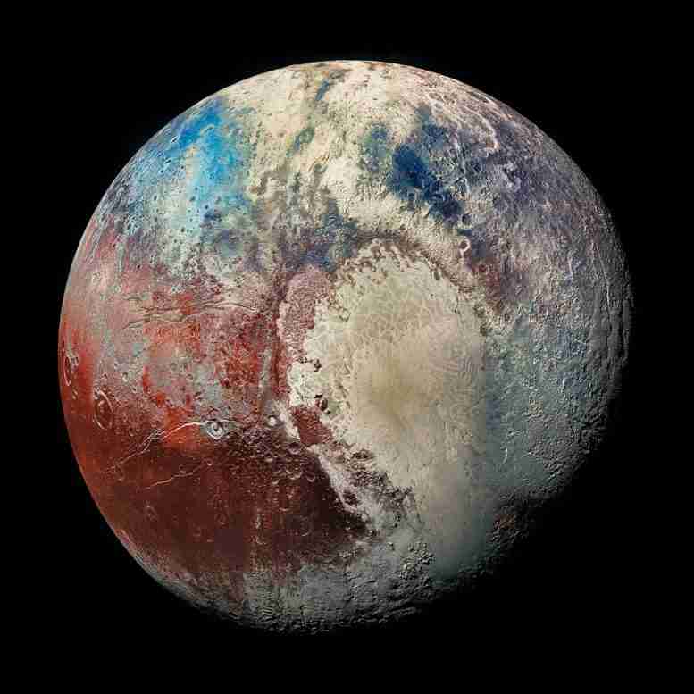 《新视野》揭示了冥王星上由微小甲烷固体甲烷制成的沙丘