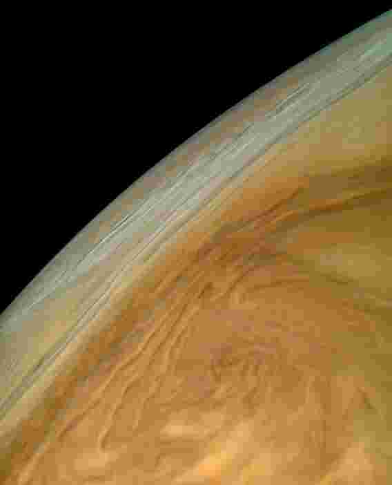 木星北赤道带的令人惊叹的朱诺形象