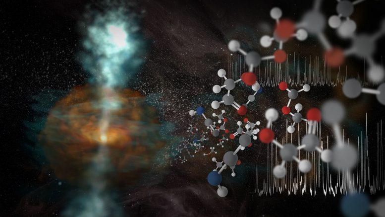 Alma显示功能，揭示宇宙蒸汽喷射和分子