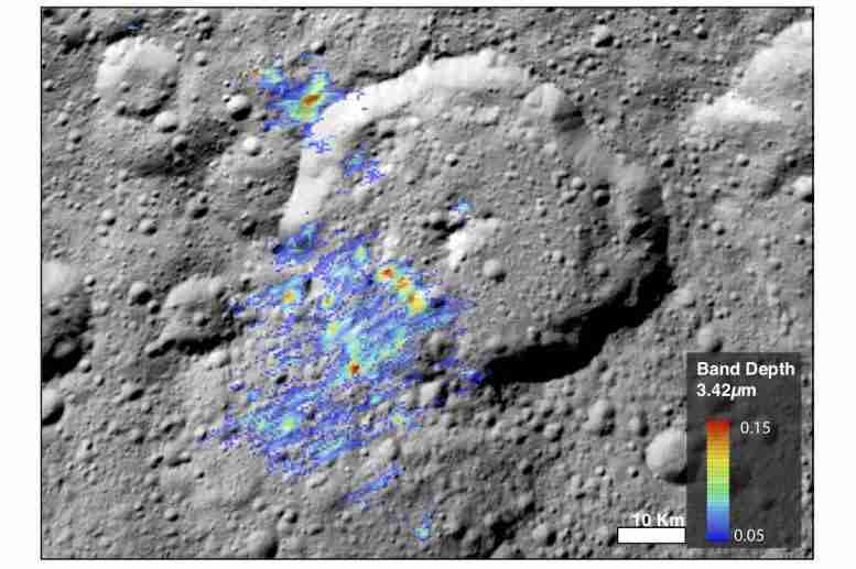 黎明揭示了Ceres上令人惊讶的高浓度的有机材料