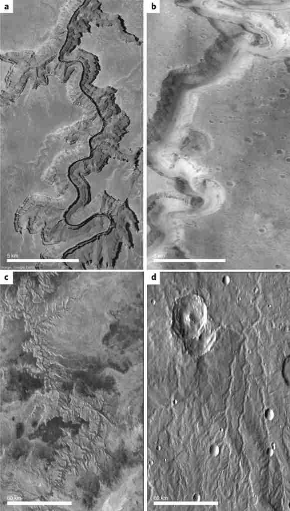古火星上水的几何证据