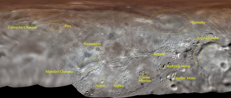 Pluto的月亮夏尔顿获得第一个官方功能名称
