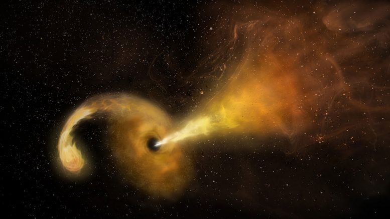 天文学家直接图像撕裂一个明星的黑洞