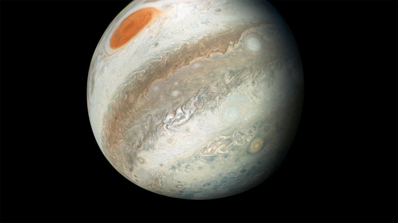 Juno Spacecraft捕获了木星的非凡视图