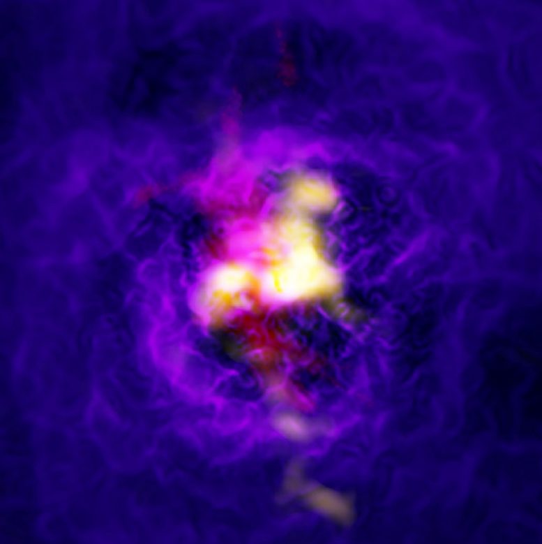 Chandra透露由巨型黑洞提供动力的宇宙喷泉