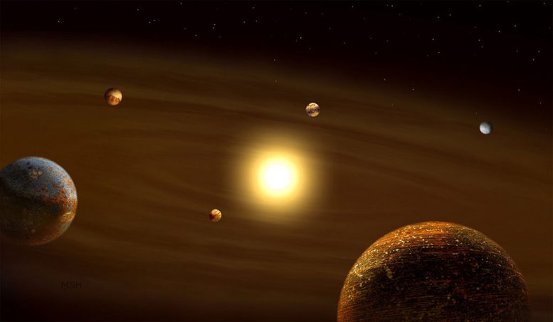 天文学家揭示了金属贫困主机周围的小行星系统