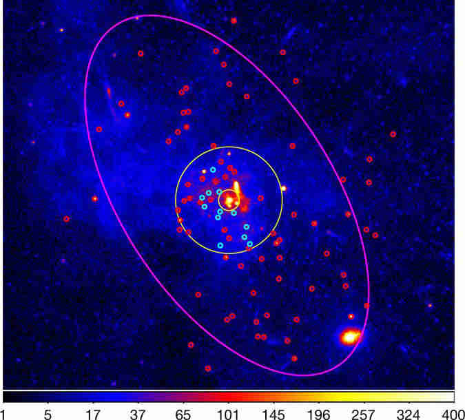 Chandra揭示了Galaxy中心附近的X射线二进制星簇