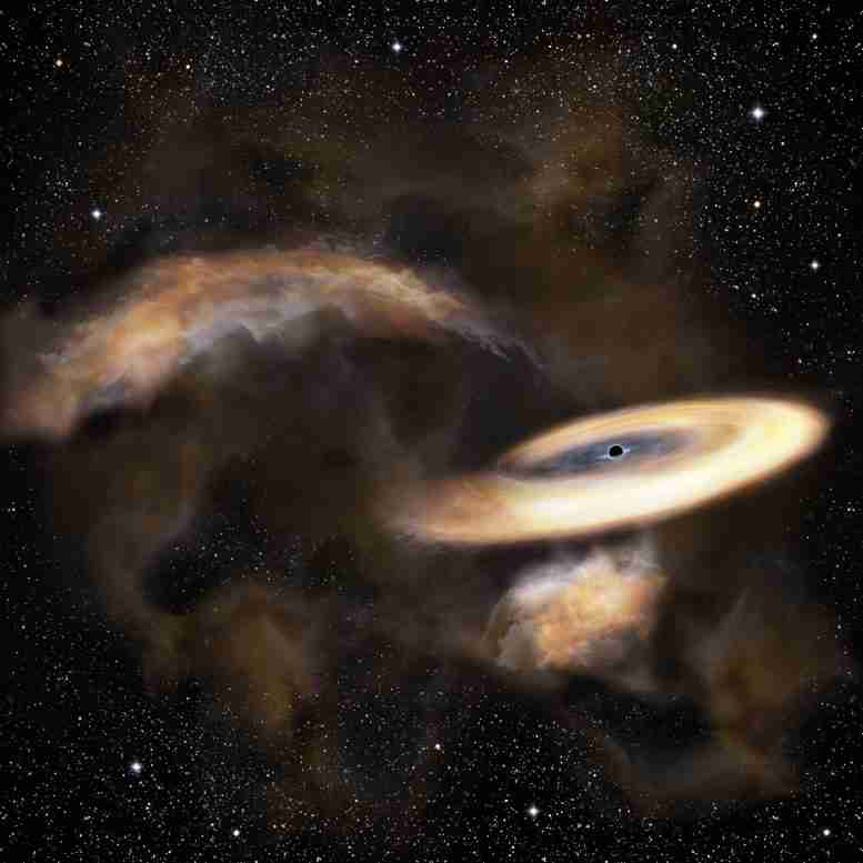 天文学家发现银河系中心潜伏的隐藏黑洞