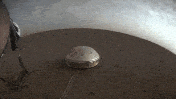 NASA的Insight Lander [Audio / Video]的Mars上令人毛骨悚然的声音