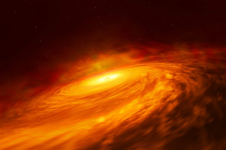 哈勃望远镜发现神秘的黑洞盘