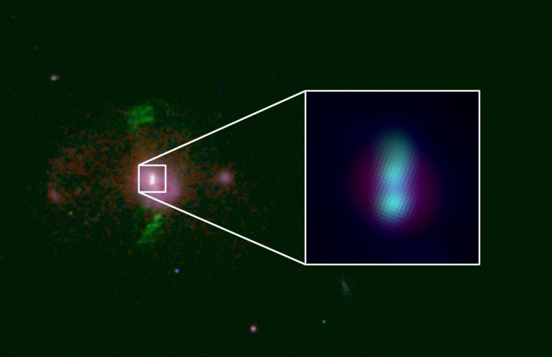 天文学家在碰撞过程中发现超大分离的黑洞