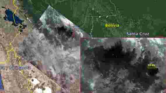 NASA的ECOSTRESS从国际空间站探测到亚马逊大火