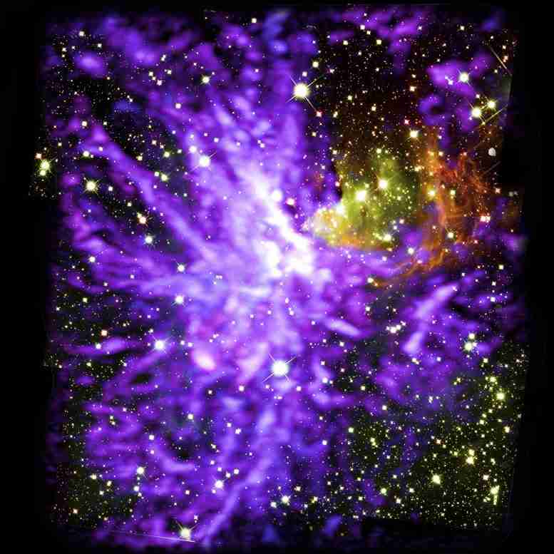 令人惊叹的天体烟花庆祝巨大星团的诞生