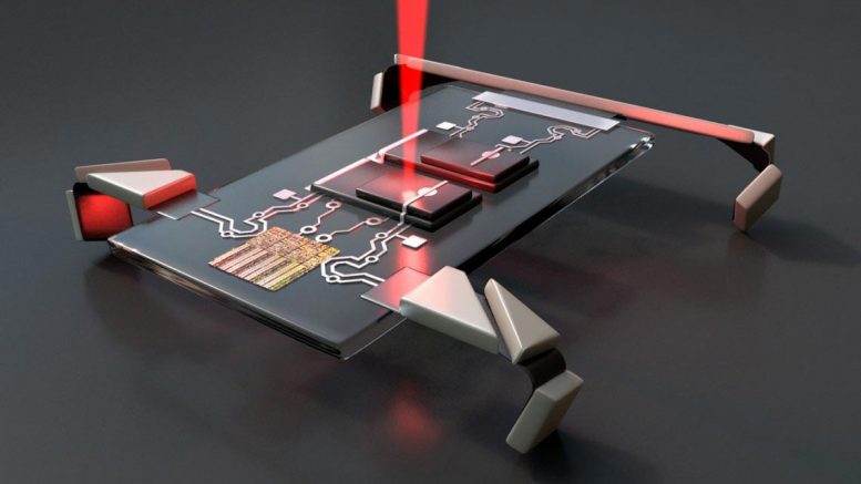 激光将显微镜电子机器人走进步行 - 每硅晶片可以生产100万机器人