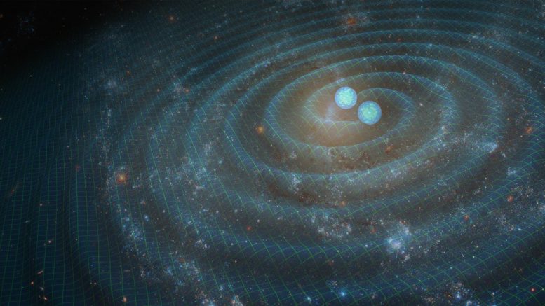 “银河大小的”天文台从引力波中看到了独特信号的暗示，引力波本身扭曲了时空结构