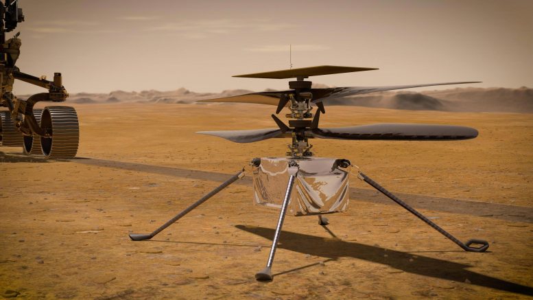 美国宇航局的聪明直升机在火星中报告