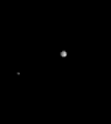 新视野宇宙飞船观看冥王星和卡隆旋转